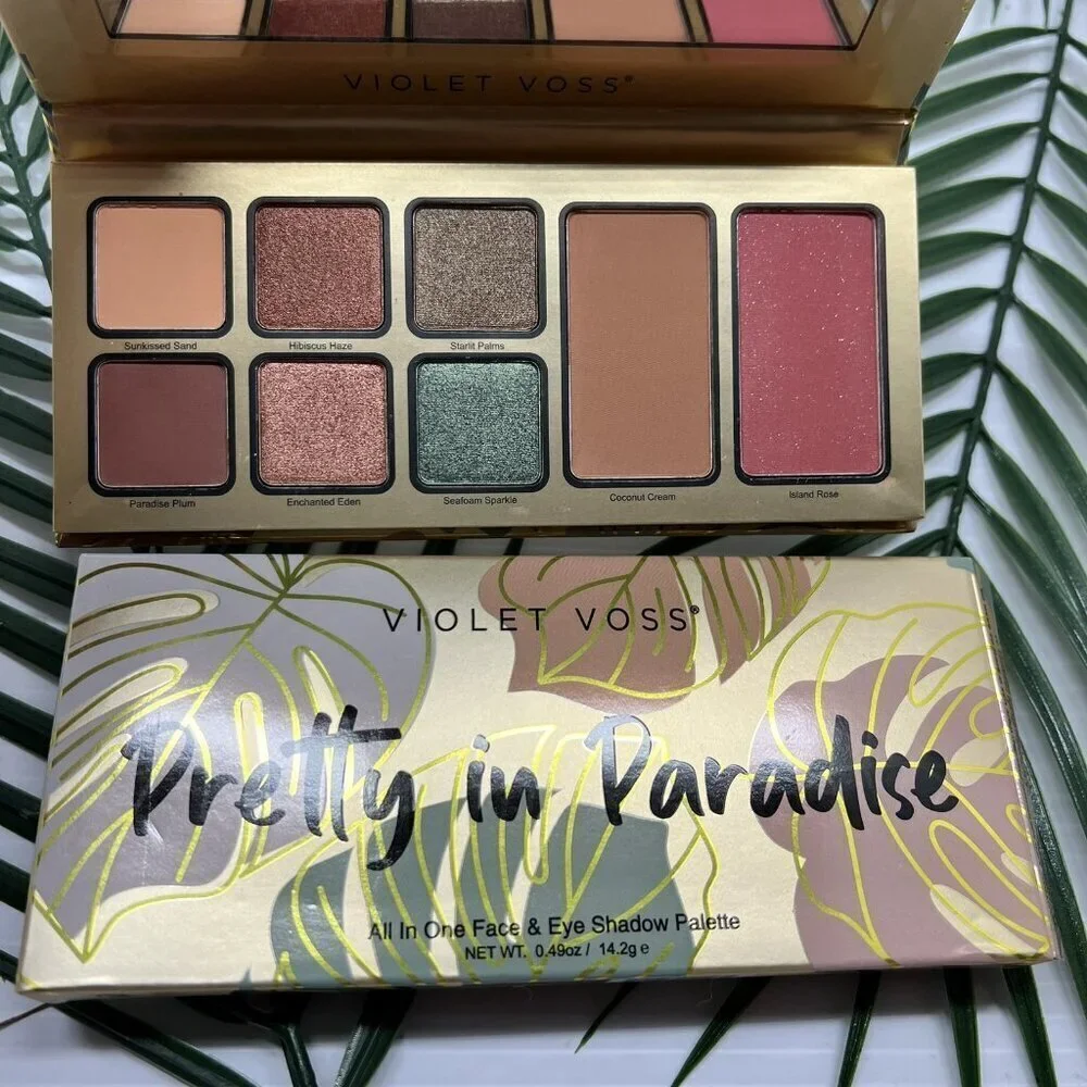 Violet Voss Pretty in Paradise All in One Face & Eye Shadow Palette New In Box